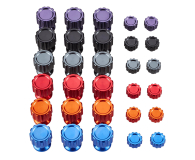 Asetek Aluminum Button Color Kit - 6 colors - 1369868 - zdjęcie 1